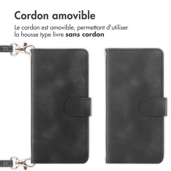 imoshion Etui de télephone portefeuille avec cordon Samsung Galaxy A35 - Noir