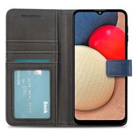 imoshion Étui de télephone portefeuille de luxe Samsung Galaxy A03s - Bleu foncé