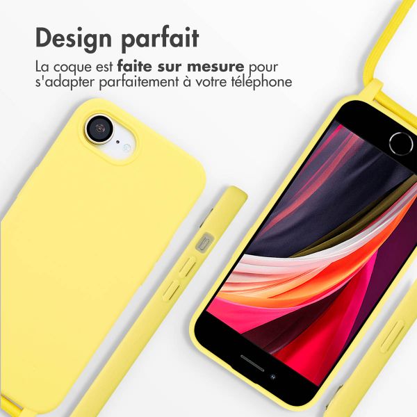 imoshion Coque en silicone avec cordon Apple iPhone 17e / 16e - Jaune