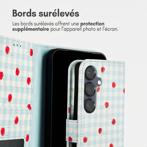 imoshion Étui de télephone portefeuille Design Samsung Galaxy S25 - Cherry Check
