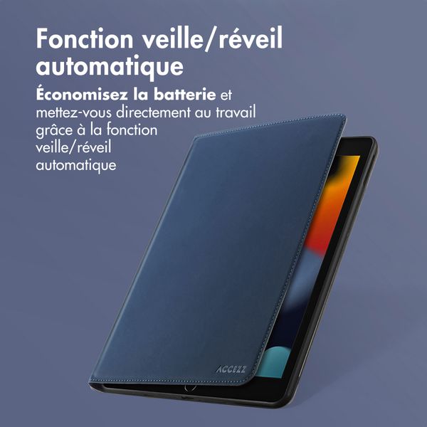 Accezz Coque tablette Classic Apple iPad 6 (2018) 9.7 pouces / iPad 5 (2017) 9.7 pouces / Air 2 (2014)/Air 1 (2013) - Bleu foncé