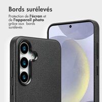 Accezz Étui de télephone portefeuille en cuir 2-en-1 avec MagSafe Samsung Galaxy S25 Plus - Onyx Black