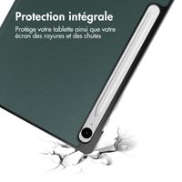 imoshion Coque tablette Trifold Samsung Galaxy Tab S9 11.0 pouces / S10 Lite / S10 FE / S9 FE 10.9 pouces - Vert foncé