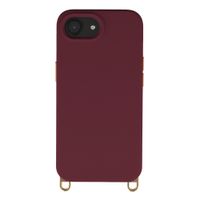 Selencia Coque arrière Rivièra avec MagSafe avec crochets amovibles Apple iPhone 17e / 16e - Bold Burgundy