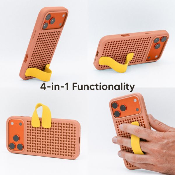 Callbuddy Coque avec strap Apple iPhone 17 Pro Max - Coral Pop