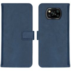 imoshion Étui de télephone portefeuille de luxe Xiaomi Poco X3 (Pro) - Bleu foncé