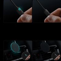 Baseus CW01 Magnetic Car mount - Support de téléphone de voiture - Grille de ventilation - Magnetique et MagSafe - Chargeur sans fil - Noir