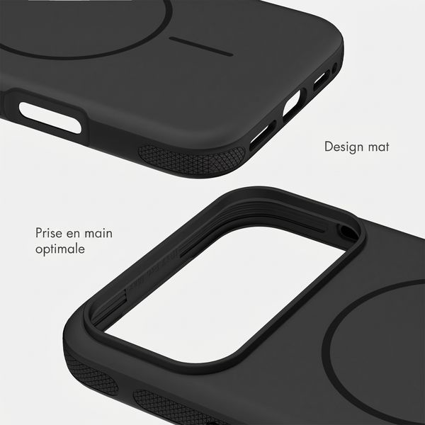 imoshion Coque arrière Color avec Thin MagSafe Ring Apple iPhone 17 Pro - Noir