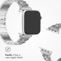 Selencia Bracelet à maillons scintillants Apple Watch | 38/40/41/42 mm - Argent