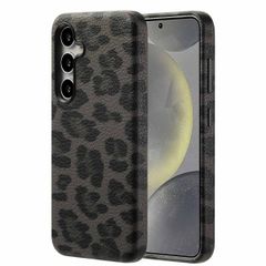 Selencia Coque Sabi imprimé panthère avec MagSafe Samsung Galaxy S24 - Midnight Black