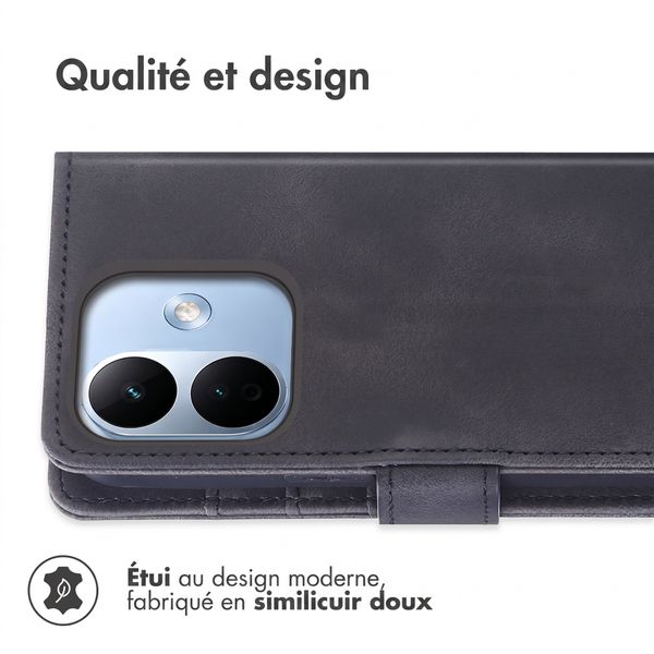 imoshion Etui de télephone portefeuille avec cordon Xiaomi Redmi Note 17 Pro - Noir