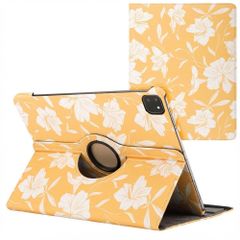 imoshion Coque tablette Design rotatif à 360° Apple iPad Air 13 pouces (2026) M4 / (2025) M3 / (2024) M2 - Yellow Flowers