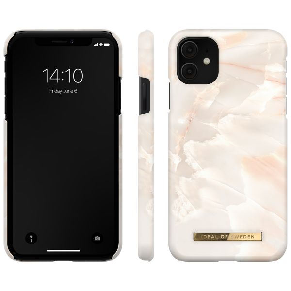 iDeal of Sweden Coque Fashion Apple iPhone 11 - Rose Pearl Marble