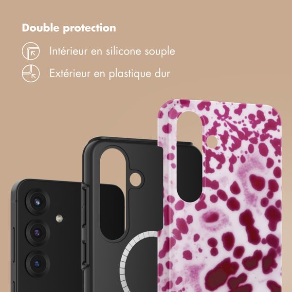 Selencia Coque arrière Vivid avec MagSafe Samsung Galaxy S25 - Cosmic Orchid