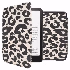 imoshion Design Slim Hard Case Sleepcover Amazon Kindle Paperwhite (2024) / Paperwhite Signature Edition (2024) / Colorsoft (2024) / Colorsoft Signature Edition (2024) - Leopard