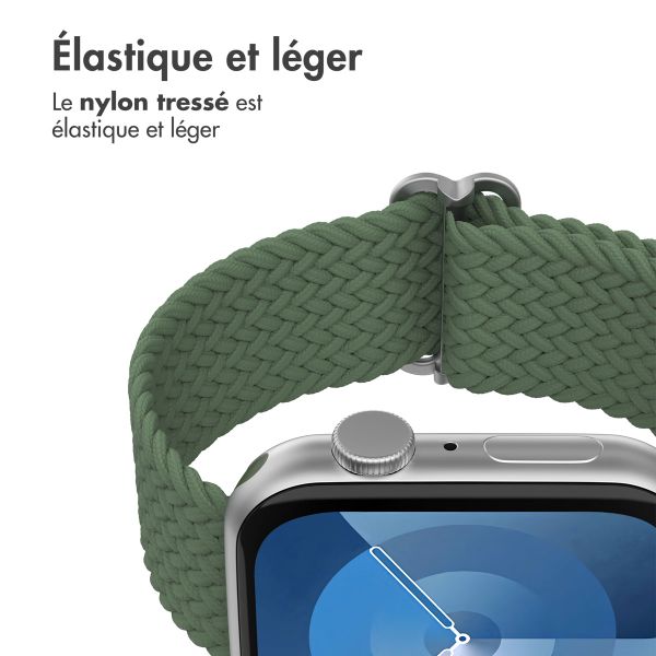 imoshion Bracelet nylon tissé Apple Watch | 44/45/46/49 mm - Vert