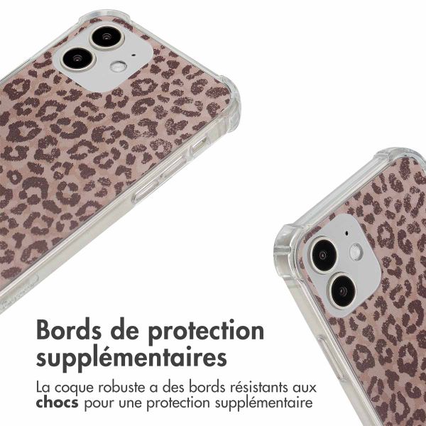 imoshion Coque Design avec cordon Apple iPhone 12 (Pro) - Leopard Mood