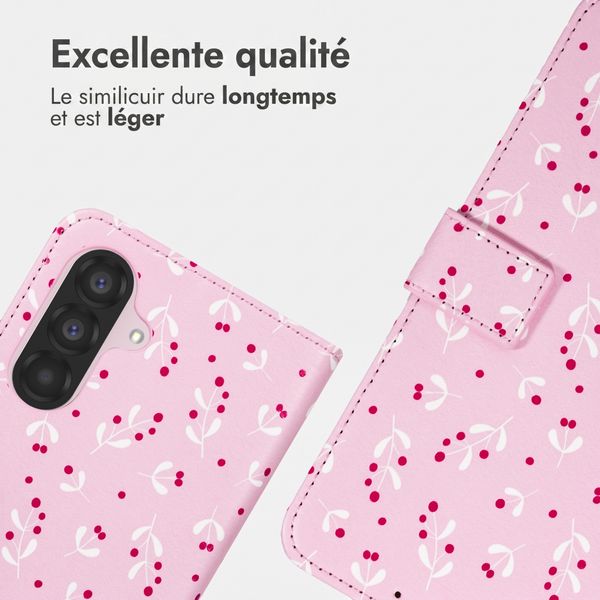 imoshion Étui de télephone portefeuille Design Samsung Galaxy A17 (5G) / (4G) - Blush Berries