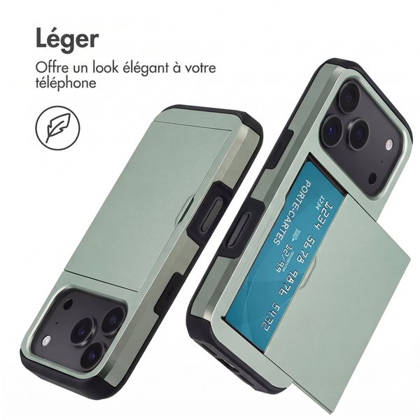 imoshion Coque arrière avec porte-cartes Apple iPhone 18 Pro / 17 Pro - Vert