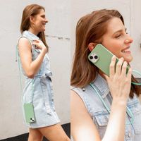 imoshion Coque en silicone avec cordon Apple iPhone 17e / 16e - Vert