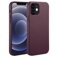 Accezz Coque arrière en cuir avec MagSafe Apple iPhone 12 (Pro) - Heath Purple