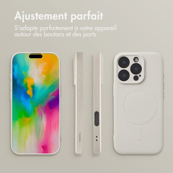 imoshion Coque Couleur avec MagSafe Apple iPhone 16 Pro - Beige