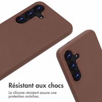 imoshion Coque en silicone avec cordon Samsung Galaxy S25 FE - Marron