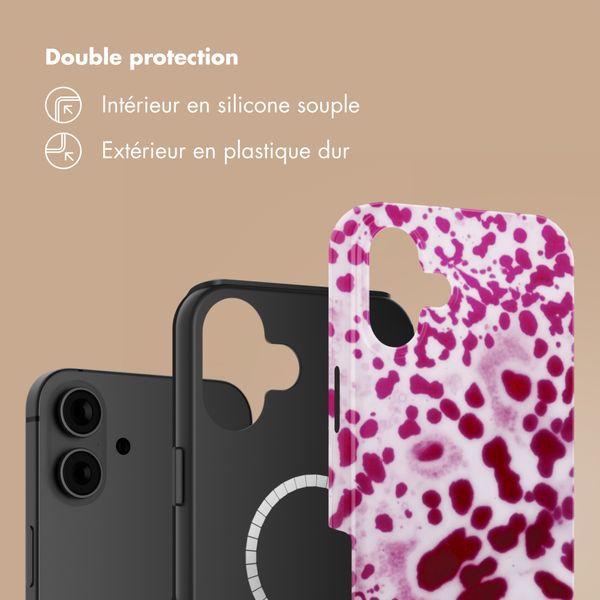 Selencia Coque arrière Vivid avec MagSafe Apple iPhone 16 - Cosmic Orchid
