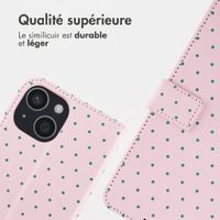 imoshion Étui de télephone portefeuille Design Apple iPhone 14 - Happy Dots