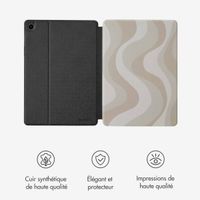 Selencia Coque tablette Vivid Samsung Galaxy Tab A9 Plus - Desert Waves Beige
