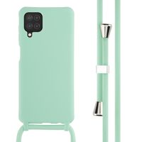 imoshion Coque en silicone avec cordon Samsung Galaxy A12 - Vert menthe