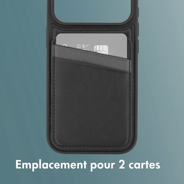 imoshion Coque arrière avec porte-cartes et support Apple iPhone 18 Pro Max / 17 Pro Max - Noir