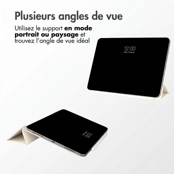 imoshion Magnetic etui de téléphone portefeuille Apple iPad Air 11 pouces (2026) M4 / (2025) M3 / (2024) M2 / Air 5 (2022) / Air 4 (2020) - Beige