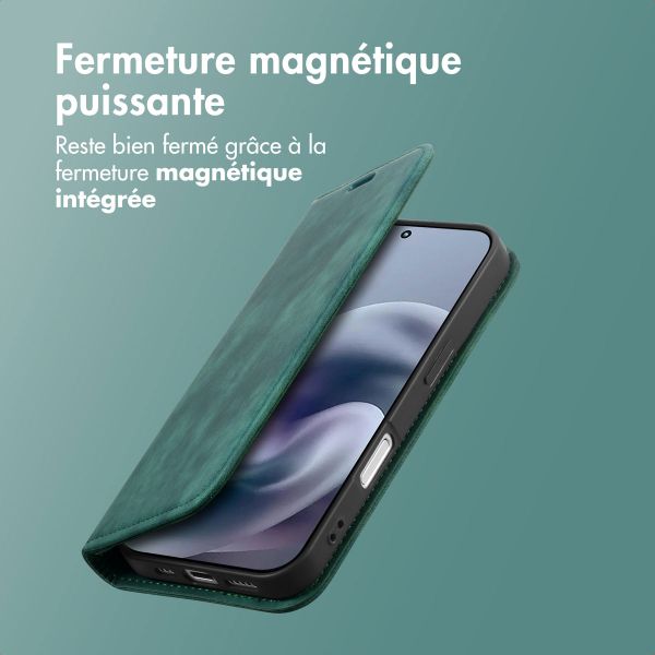 imoshion Étui de téléphone portefeuille Slim Motorola Moto G86 Power - Vert