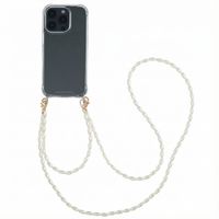 imoshion Coque avec dragonne + bracelet - Perles Apple iPhone 16 Pro - Transparent
