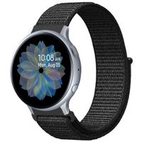 imoshion Bracelet en nylon Samsung Galaxy Watch 4 / 5 / 6 / 7 / FE (20 mm) - Noir