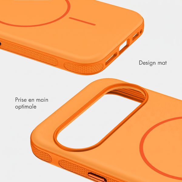 imoshion Coque arrière Color avec Thin MagSafe Ring Google Pixel 11 / 11 Pro / 10 / 10 Pro - Orange