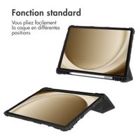 Accezz Coque tablette Rugged Trifold Samsung Galaxy Tab A9 Plus - Noir