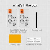 Spigen Optik Lens Protector - Protection complète de la caméra (lot de 2) Apple iPhone 15 Pro / 15 Pro Max