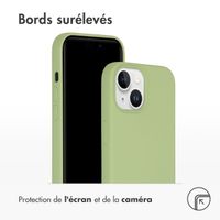 Accezz Coque Liquid Silicone avec MagSafe Apple iPhone 15 - Vert