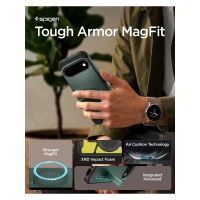 Spigen Coque Tough Armor MagSafe Google Pixel 11 - Abyss Green