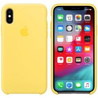 Apple Coque en silicone Apple iPhone X / Xs - Canary Yellow