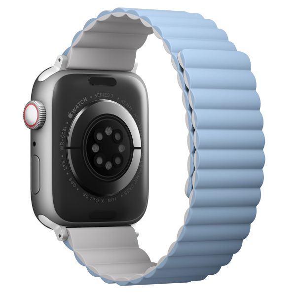 Uniq Bracelet Revix réversible Apple Watch | 44/45/46/49 mm - Arctic (White/Blue)