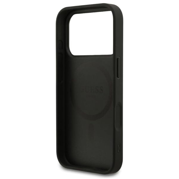 Guess Coque 4G Metal Logo MagSafe Apple iPhone 17 Pro - Noir