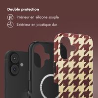 Selencia Coque arrière Vivid avec MagSafe Apple iPhone 17 - Pied-de-Poule