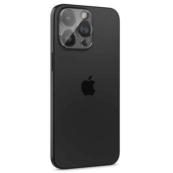 Spigen Optik Lens Protector - Protection complète de la caméra (lot de 2) Apple iPhone 16 Pro / 16 Pro Max / 15 Pro / 15 Pro Max / 14 Pro / 14 Pro Max - Crystal Clear