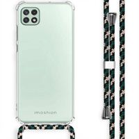 imoshion Coque arrière transparente avec cordon Samsung Galaxy A22 (5G) - Green Multi Color