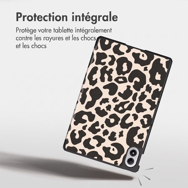 imoshion Coque tablette Design Trifold Xiaomi Redmi Pad 2 Pro / Poco Pad M1 - Leopard