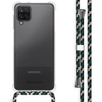 imoshion Coque arrière transparente avec cordon Samsung Galaxy A12 - Green Multi Color
