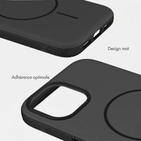 imoshion Coque arrière Color avec Thin MagSafe Ring Apple iPhone 15 - Noir